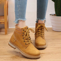Bota em Couro Feminina de Inverno