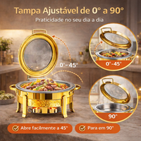 Golden Serve Rechaud Premium [Compre 1 leve 2] + Frete Grátis