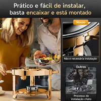 ServeLux™ Rechaud Premium + Frete Grátis - [Kit com 4 Unidades]