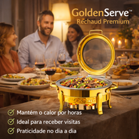 Golden Serve Rechaud Premium [Compre 1 leve 2] + Frete Grátis
