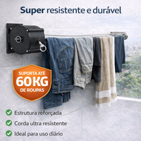 Varal Retrátil FlexLine 30 metros + Frete Grátis