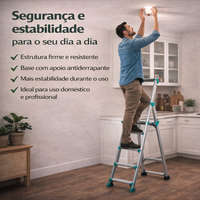 Escada de alumínio Compact Pro + Frete Grátis